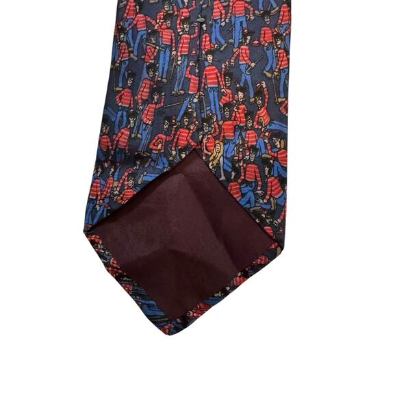 Vintage 1992 Where’s Waldo Schreter Cartoon Novelty Necktie Silk - Picture 5 of 7